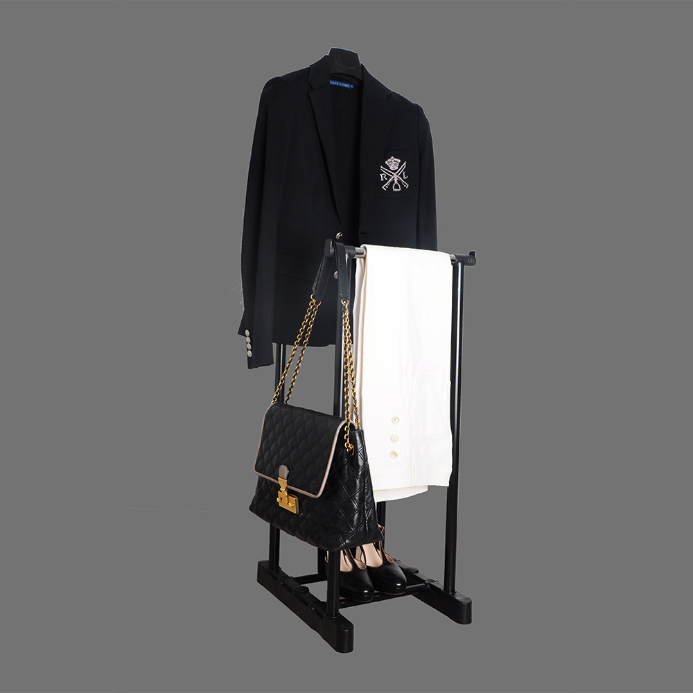 TG-1702 TELESCOPIC HEIGHT ADJUSTABLE DOUBLE VALET STAND